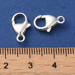 925スターリングシルバーカニカン  オーバル  銀  13x8x3.5mm  穴：2mm&nbsp;STER-G040-05D