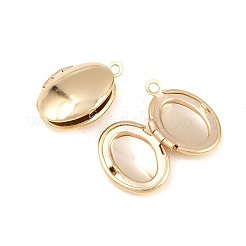 Овальные латунные подвески-медальоны&nbsp;KK-K414-12E-G