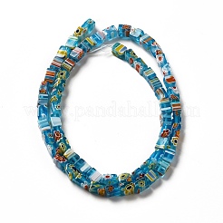 Handgemachte Glasperlen Millefiori-Stränge&nbsp;LAMP-F026-01B