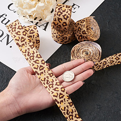 Ленты в рубчик с леопардовым принтом OCOR-TA0001-24