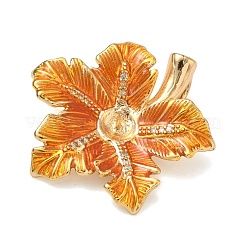 Cabochon-Anhänger mit Mikropavé aus Messing mit klaren Zirkonia-Anhängern&nbsp;KK-G556-12G