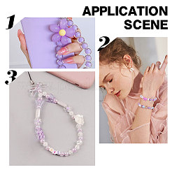 Fai da te carino kit per la creazione di braccialetti elasticizzati con perline&nbsp;DIY-SC0020-60B