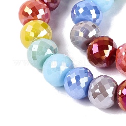 Chapelets de perles en verre opaque électrolytique&nbsp;EGLA-N022-17A-B01