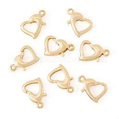 8 шт. латунные застежки-лобстеры в форме сердца&nbsp;KK-TA0002-69
