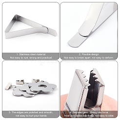 8 Stück 2 Stile Edelstahl Tischdecke Tischdeckengewichte&nbsp;HJEW-OC0001-02