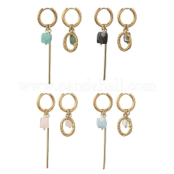 Orecchini a cerchio huggie in acciaio inossidabile 202&nbsp;EJEW-JE07392
