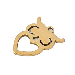 ステンレスペンダント201個  フクロウのチャーム  18KGP本金メッキ  16.5x13x1mm  穴：1.4mm&nbsp;STAS-F316-06G-01