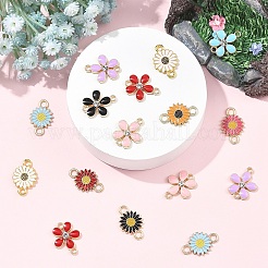 36 шт. 8-х стилевых соединительных звеньев из цинкового сплава с эмалью&nbsp;ENAM-YW0008-48