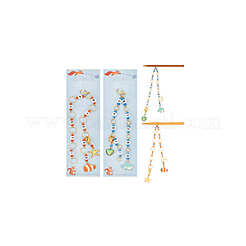 Акриловые бисерные цепочки для вязания рядов HJEW-NB00133