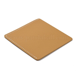 コルクのしおり  PUレザー刺繍ブックマーク  コーナーページマーカー  正方形  花  9.5x9.5x0.25cm&nbsp;OFST-WH0002-45E