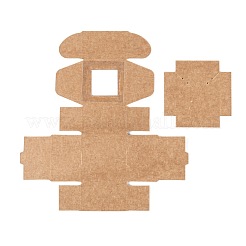 Confezione regalo di carta kraft creativa pieghevole rettangolare&nbsp;CON-B002-04E-02
