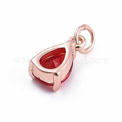 Ottone micro spianare pendenti zirconi&nbsp;ZIRC-E164-64RG