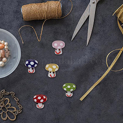 10шт 5 цвета бусины лэмпворк ручной работы GLAA-GO0001-03