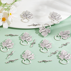 20 шт. застежки-тоглы из цинкового сплава в тибетском стиле TIBE-LP0001-04