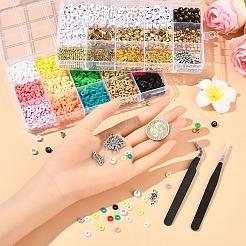 Наборы для изготовления браслетов из полимерной глины и пластиковых бусин ccb своими руками DIY-YW0012-70