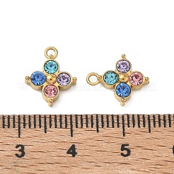 Acier inoxydable 304 avec pendentifs en strass&nbsp;SA-CBA49D2-08G-02