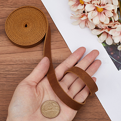 Плоский шнур из воловьей кожи длиной 2 м. AJEW-WH0479-73F-01