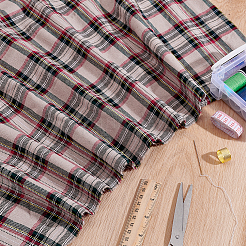 1 м хлопчатобумажной ткани с узором «тартан»&nbsp;DIY-PH0034-21A