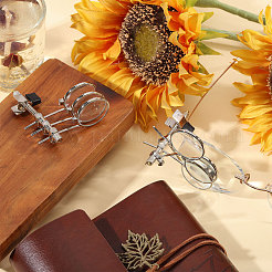 2 шт. портативное увеличительное стекло с прищепкой&nbsp;AJEW-CA0005-33