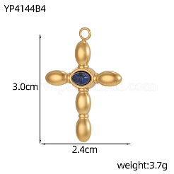 Подвески из нержавеющей стали 304 и натуральных драгоценных камней.&nbsp;STAS-OY012-32G