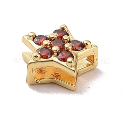 Charms ecologici in ottone con micro pavé di zirconi&nbsp;KK-D079-14G
