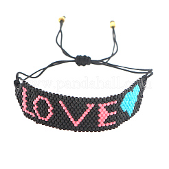 Браслет Миюки с плетением из бисера BJEW-Z013-11