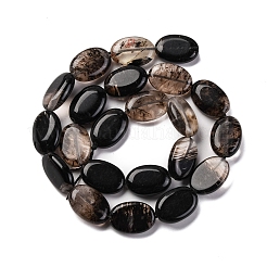 Tigerskin стеклянные бусы пряди G-L605-F01-01