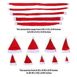 14 шт. 14 стиля рождественского бархатного чехла для бутылки вина AJEW-CA0004-47