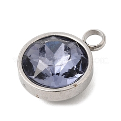 Pendentifs en acier inoxydable 304 sur le thème de la pierre de naissance de juin&nbsp;STAS-G082-17P-06