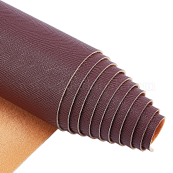 Tissu simili cuir, pour accessoires de vêtement, brun coco, 135x30x0.12 cm