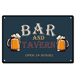 CREATCABIN Metal Tin Signs Bar and Tavern Vintage Sign Iron Painting Retro Plaque Poster for Kitchen Pub Garage Decoration, 12 x 8 Inch