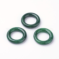 Natürliche myanmarische Jade / burmesische Jade Anhänger, gefärbt, Ring, 22x4.5 mm, Bohrung: 12 mm