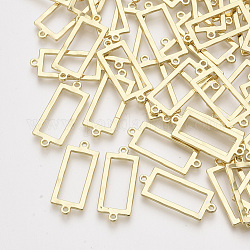 Connettori per collegamenti in lega, rettangolo, oro chiaro, 25.5x10.5x1.5mm, Foro: 1.2 mm