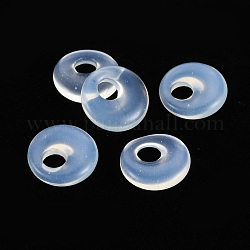 Opalite Pendants, Donut/Pi Disc, 17.5~18.5x5.5mm, Hole: 5.5mm