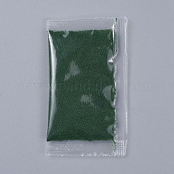 Muschio in polvere decorativa, per terrari, materiale da otturazione in resina epossidica fai da te, verde scuro, sacchetto dell'imballaggio: 99x58x7mm