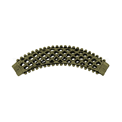 Tibetan Style Alloy Tube Beads, Hollow Style,  Nickel Free & Lead Free, Antique Bronze, 20x64x8mm, Hole: 5mm