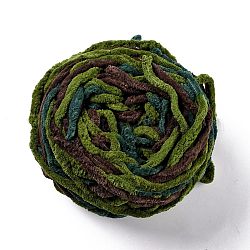 Soft Crocheting Yarn, Thick Knitting Yarn for Scarf, Bag, Cushion Making, Colorful, 7~8mm, 65.62 yard(60m)/roll