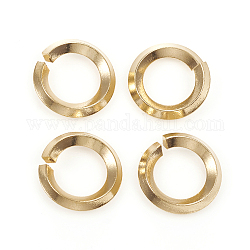 304 anello di salto in acciaio inossidabile, anelli di salto aperti, oro, 10 gauge, 14x2.5mm, diametro interno: 9mm