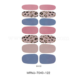 Nagelkunstaufkleber der vollen Abdeckung, Nageltattoos selbstklebend, für Frauen Mädchen Maniküre Nail Art Dekoration, Farbig, 10x5.5 cm