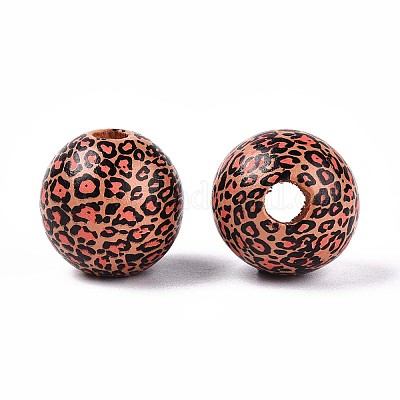 Набивные шима деревянные бусины WOOD-N017-01C-1