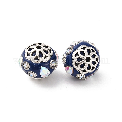 Круглые бусины из смолы ручной работы из Индонезии IPDL-P005-07AS-02-1