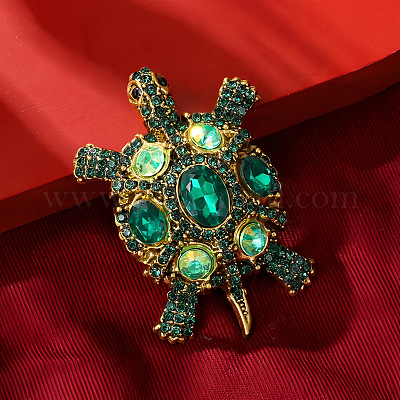 Значки на лацкан из сплава со стразами для одежды ALRI-D302-01B-AG-1