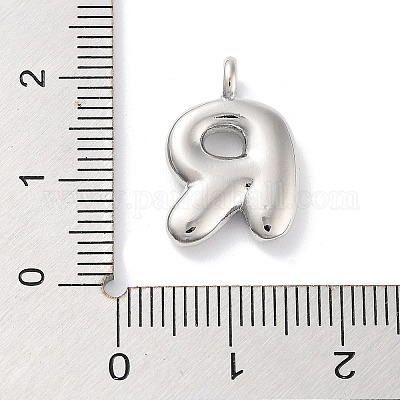 Подвески из латуни с покрытием стойки с буквами-шариками X-KK-C050-01P-R-1