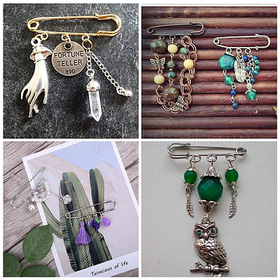 Железная фурниутра для броши KK-Q491-G-1