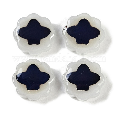 Двухцветные стеклянные бусины для настроения GLAA-Z007-07B-1