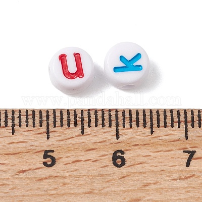 Непрозрачные акриловые эмалированные бусины&nbsp;OACR-P037-01A-M-1