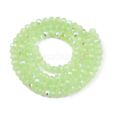 Стеклянные бусины с гальваническим покрытием  EGLA-A044-J3mm-L08-1