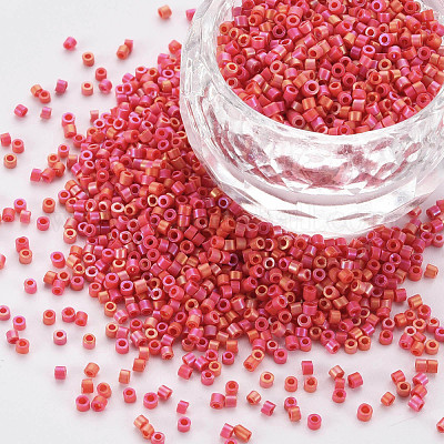 Цилиндрические бусины из матового стекла SEED-S047-O-003-1