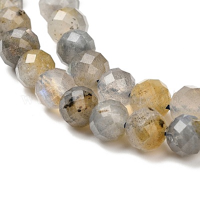 Природные лабрадорита бисер нитей G-RM2025524-A01-6mm-1