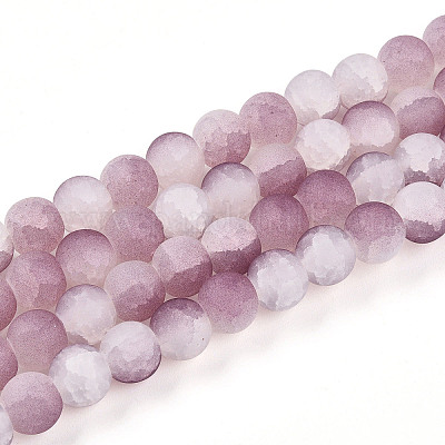 Стеклянные бусины кракле X1-GLAA-N009-10mm-05-1